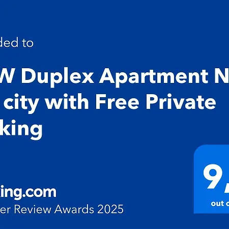 New Duplex Near The With Free Private Parking Apartment Oslo